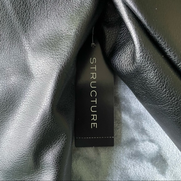 Mens Vegan Faux Leather Jacket (Flaw) - Picture 5 of 9